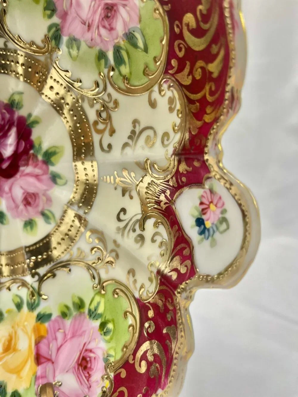 Antique Royal Kinran Nippon Gold Gilt Bowl , 1906